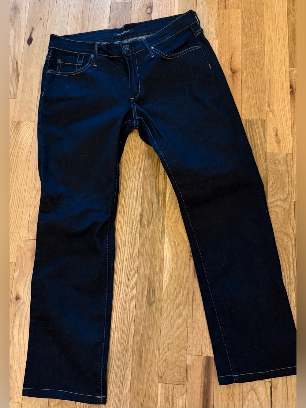 James Jeans Women's Dark Blue Straight-Leg Jeans "Randi" Addiction Rinse Size 31